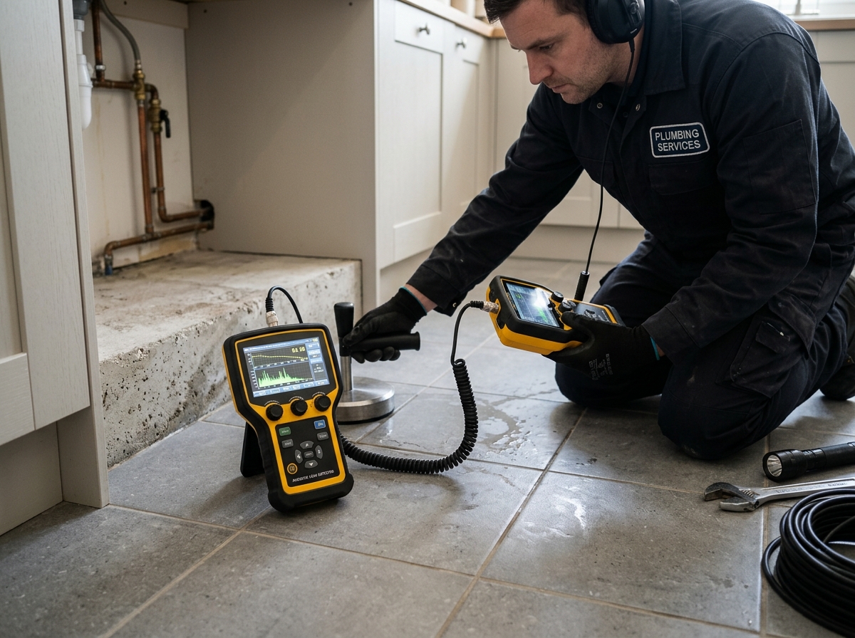 Comprehensive diagnostic slab leak documentation report for insurance adjuster in Deltona